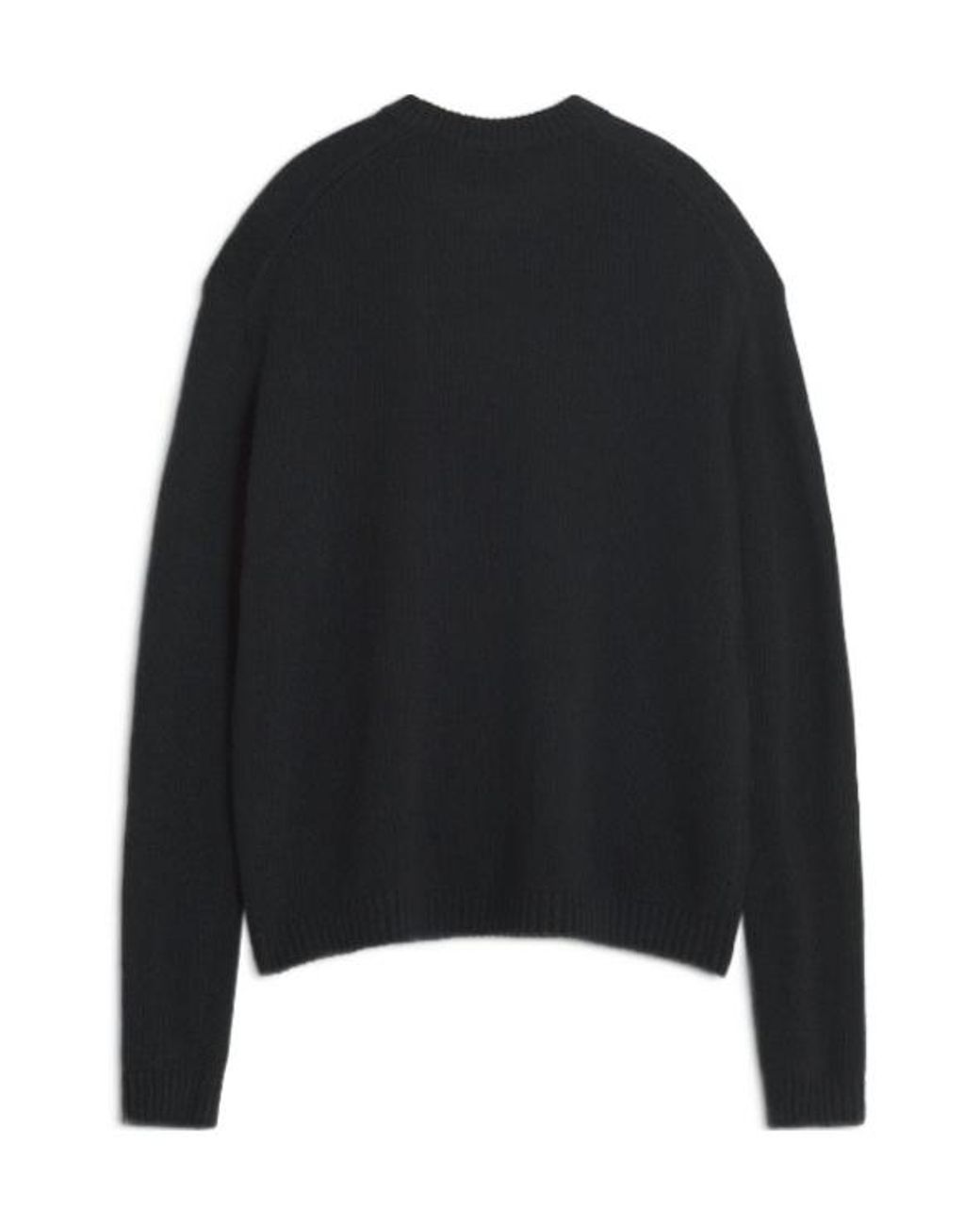 Maison Kitsuné Black Maison Kitsuné Long Sleeve Crewneck Sweatshirt for men