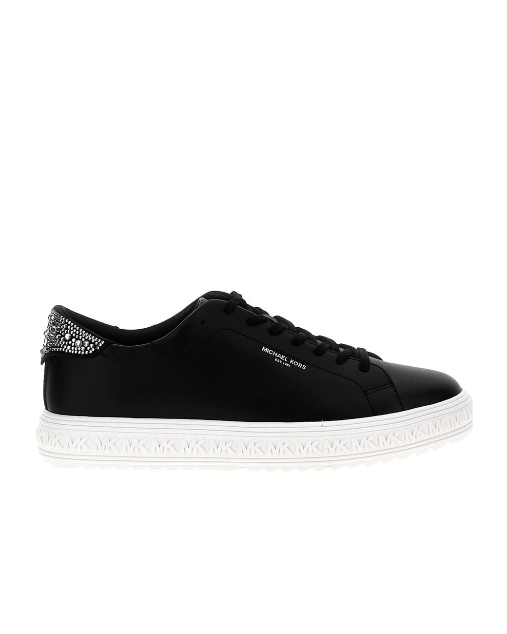 Michael Kors Black Embellished Low-Top Sneakers
