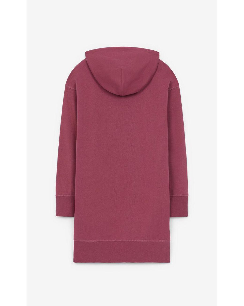 KENZO Red Logo Drawstring Sweatshirt Dress