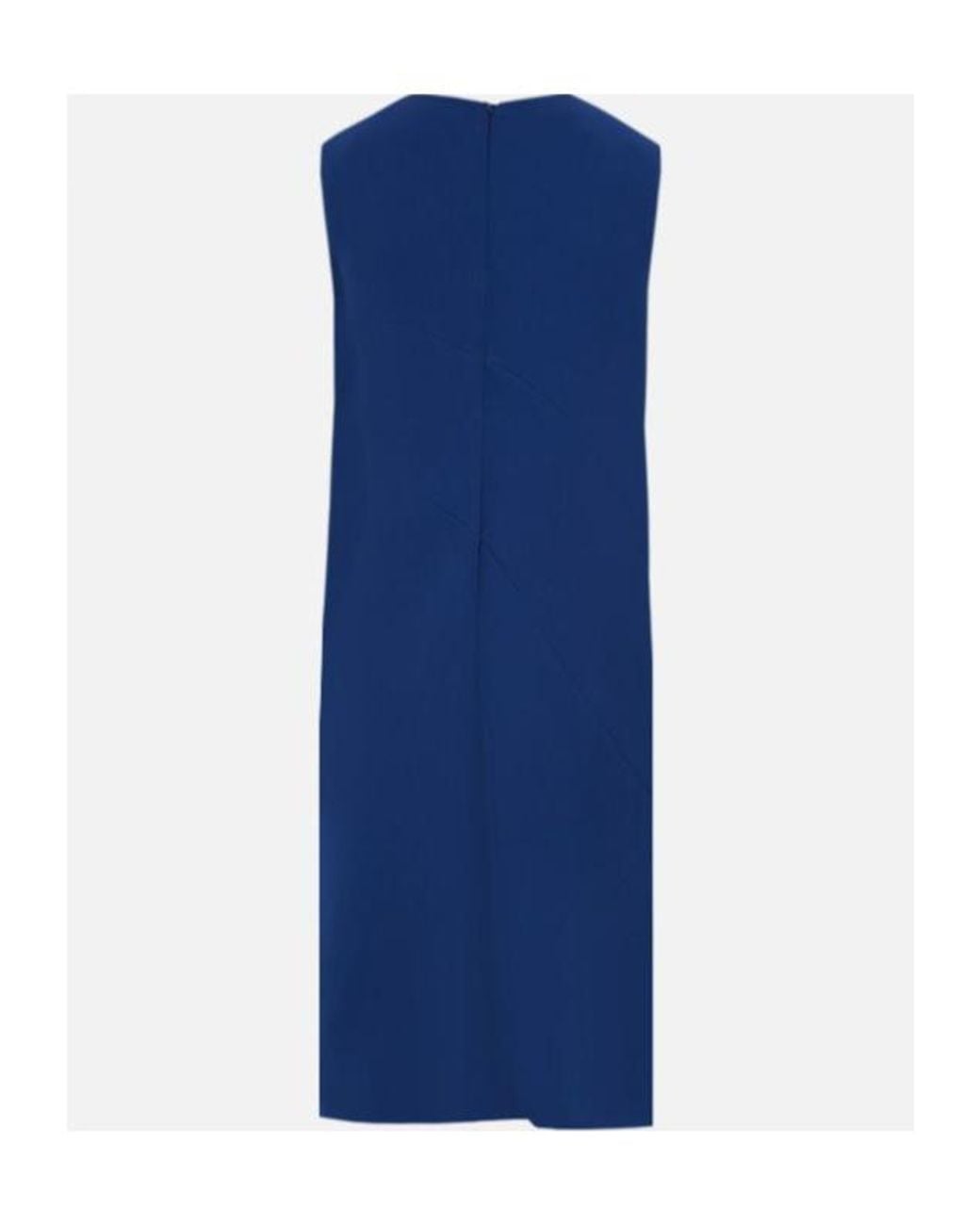 Prada Blue Crystal-Embellished V-Neck Dress