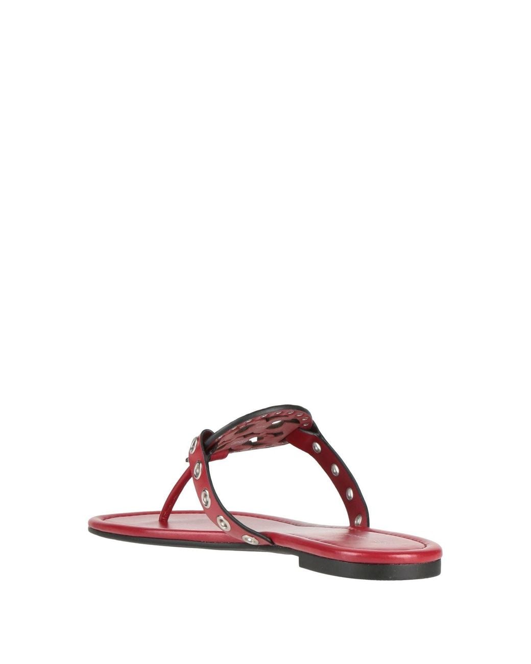 Tory Burch Pink Simple Leather Flip-Flops