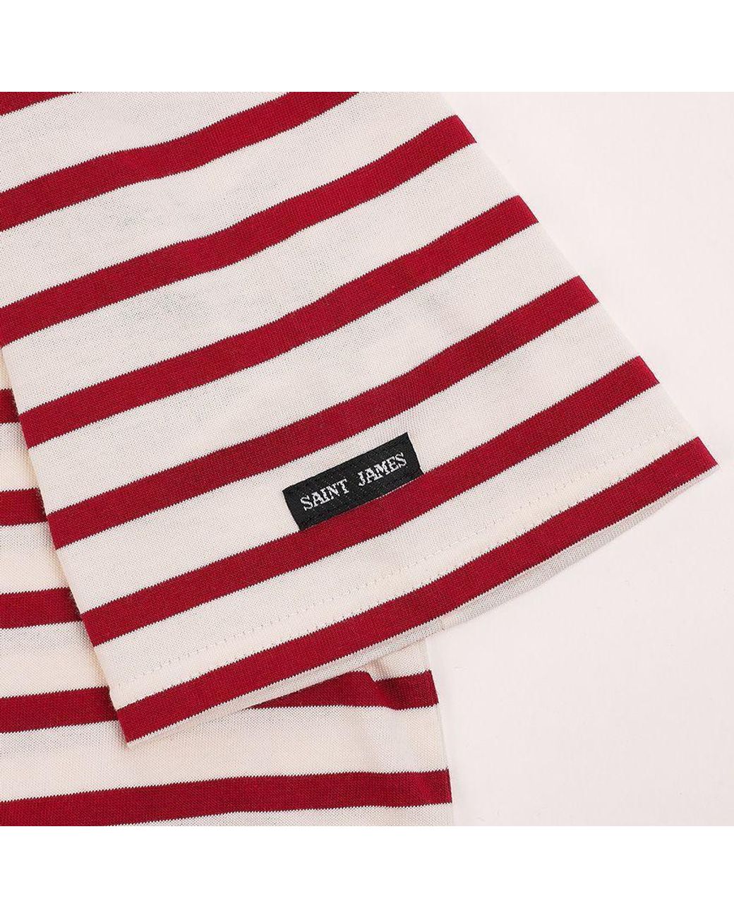 Saint James Red Short-Sleeve T-Shirt for men