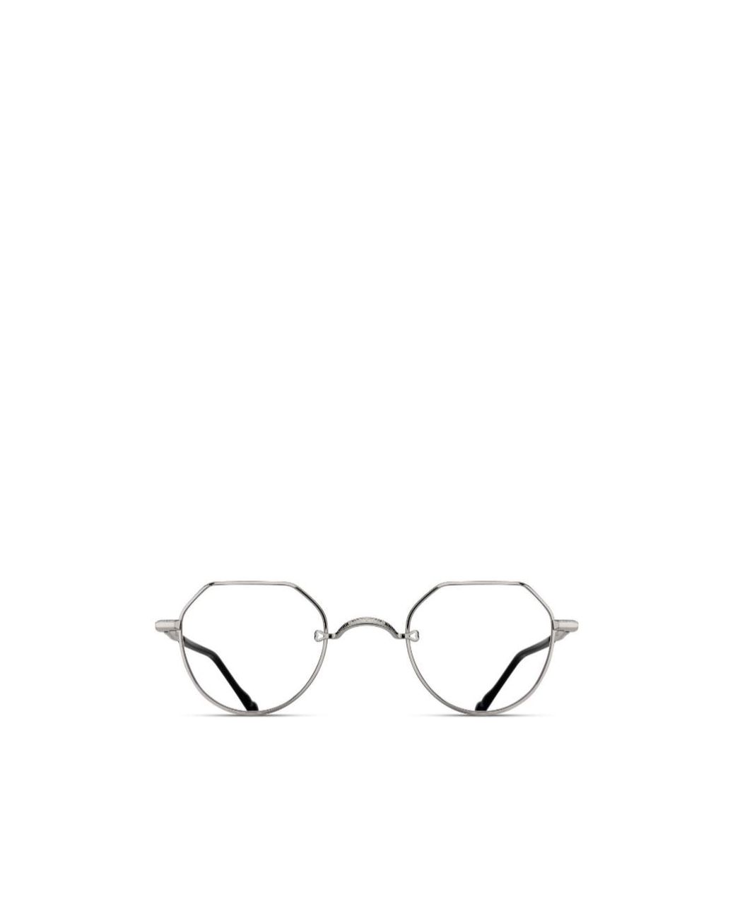 Matsuda White M3144 Octagonal-Frame Metal Glasses for men
