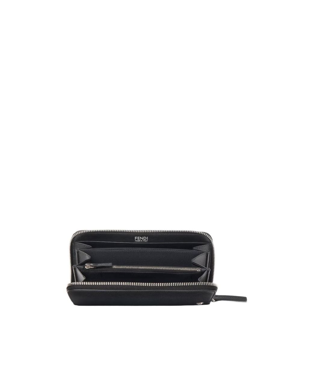 Fendi Black Full-Grain Leather Wallet for men