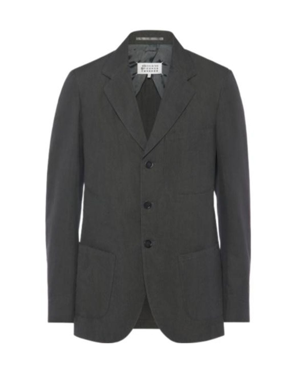 Maison Margiela Gray Cotton Silk Jacket for men