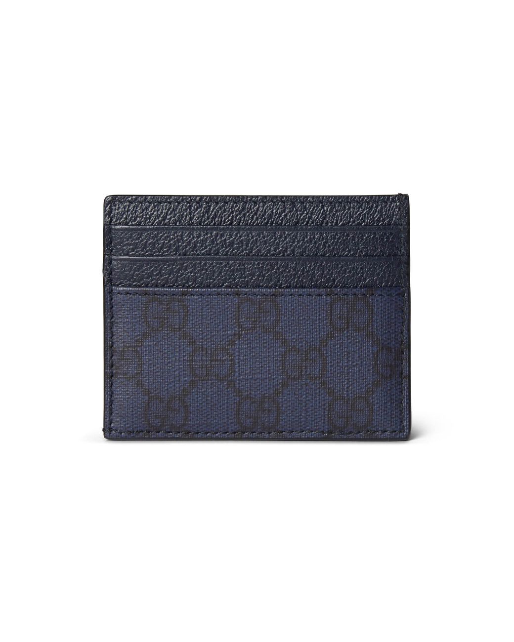 Gucci Blue Ophidia Logo Plaque Card Holder for men