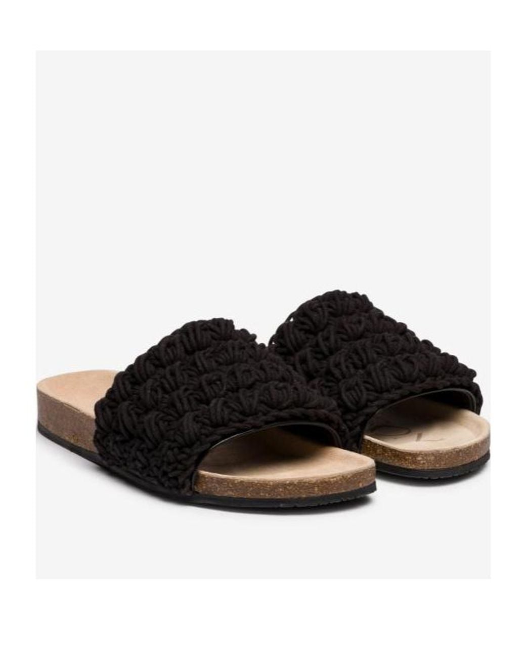 J.W. Anderson Black Flat Sandals