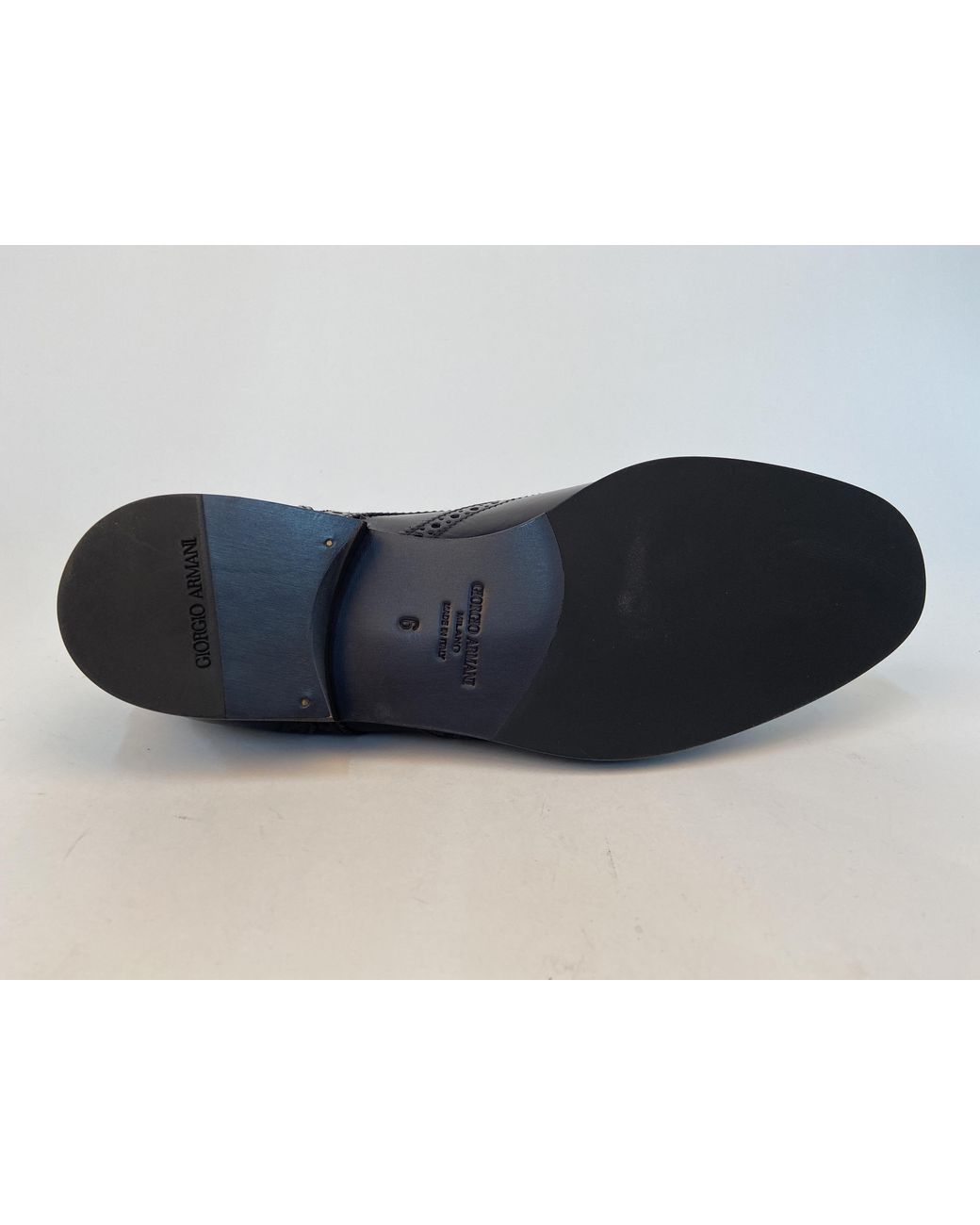Giorgio Armani Black Logo Leisure Business Shoes for men