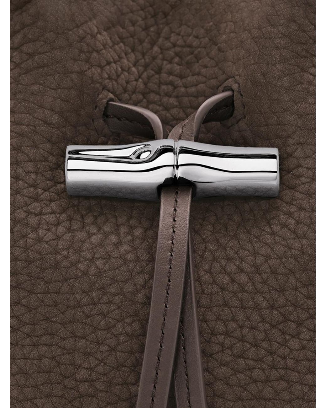 Longchamp Brown Le Roseau S Bucket Bag