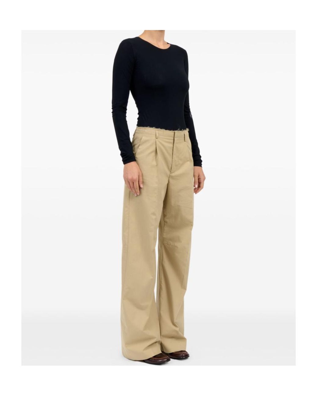 MM6 by Maison Margiela Natural Tailored Trousers