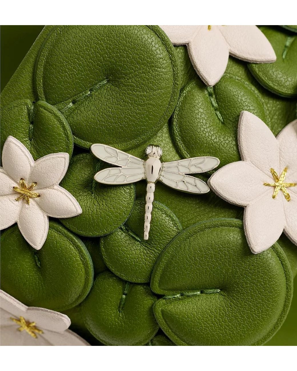 Dior Green Bloom Heeled Slide