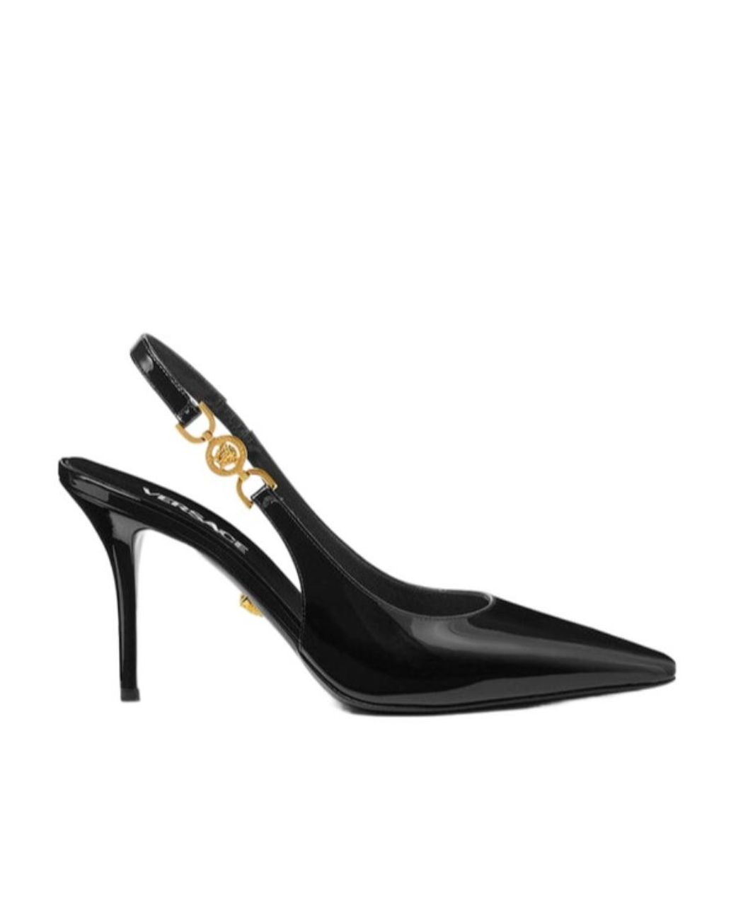 Versace Black Medusa 95 Slingback Pumps