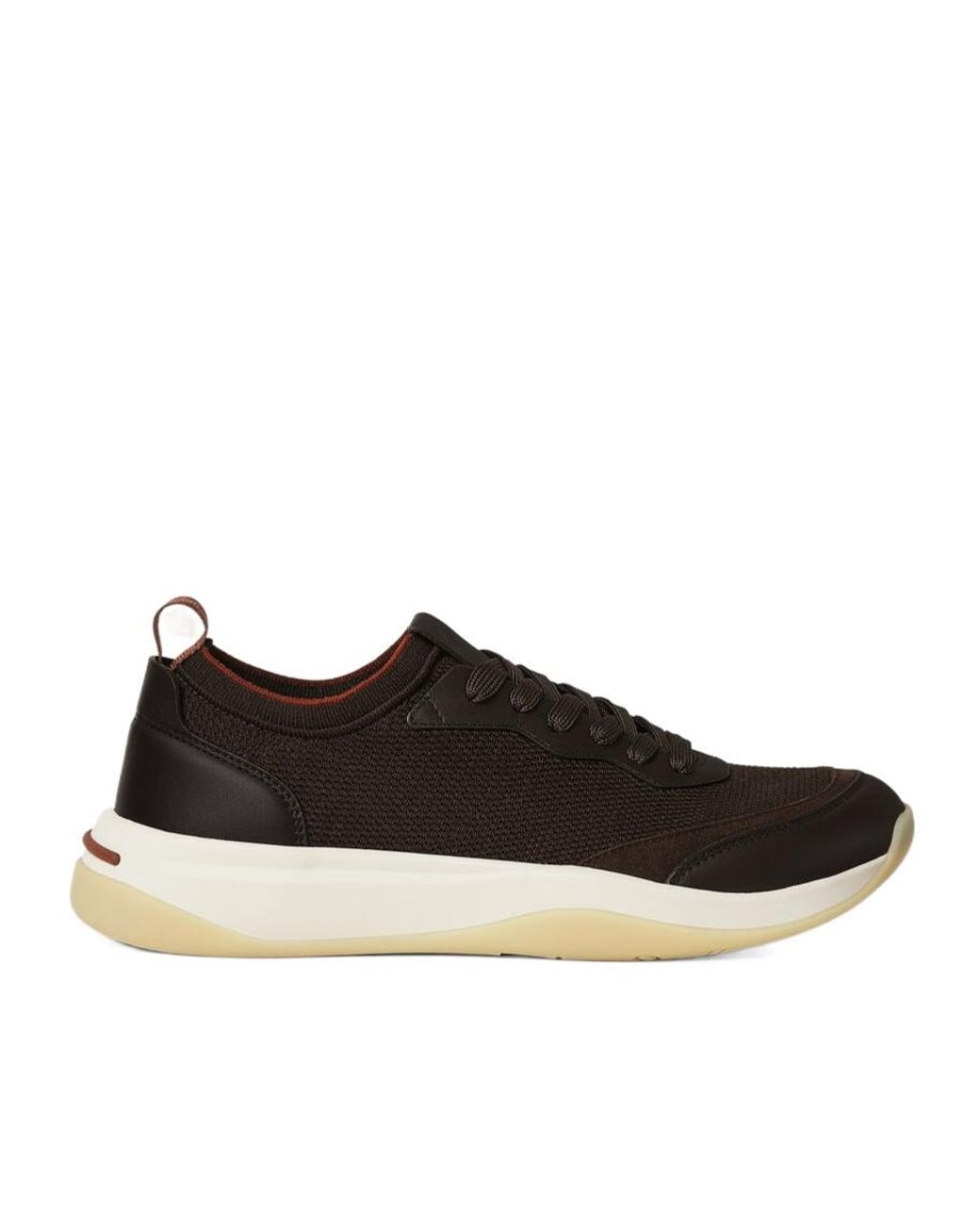 Loro Piana Black Lp Walk Wool Sneakers for men