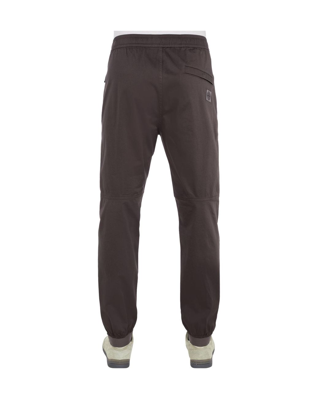 Stone Island Gray Elasticated Waist Casual Pants for men