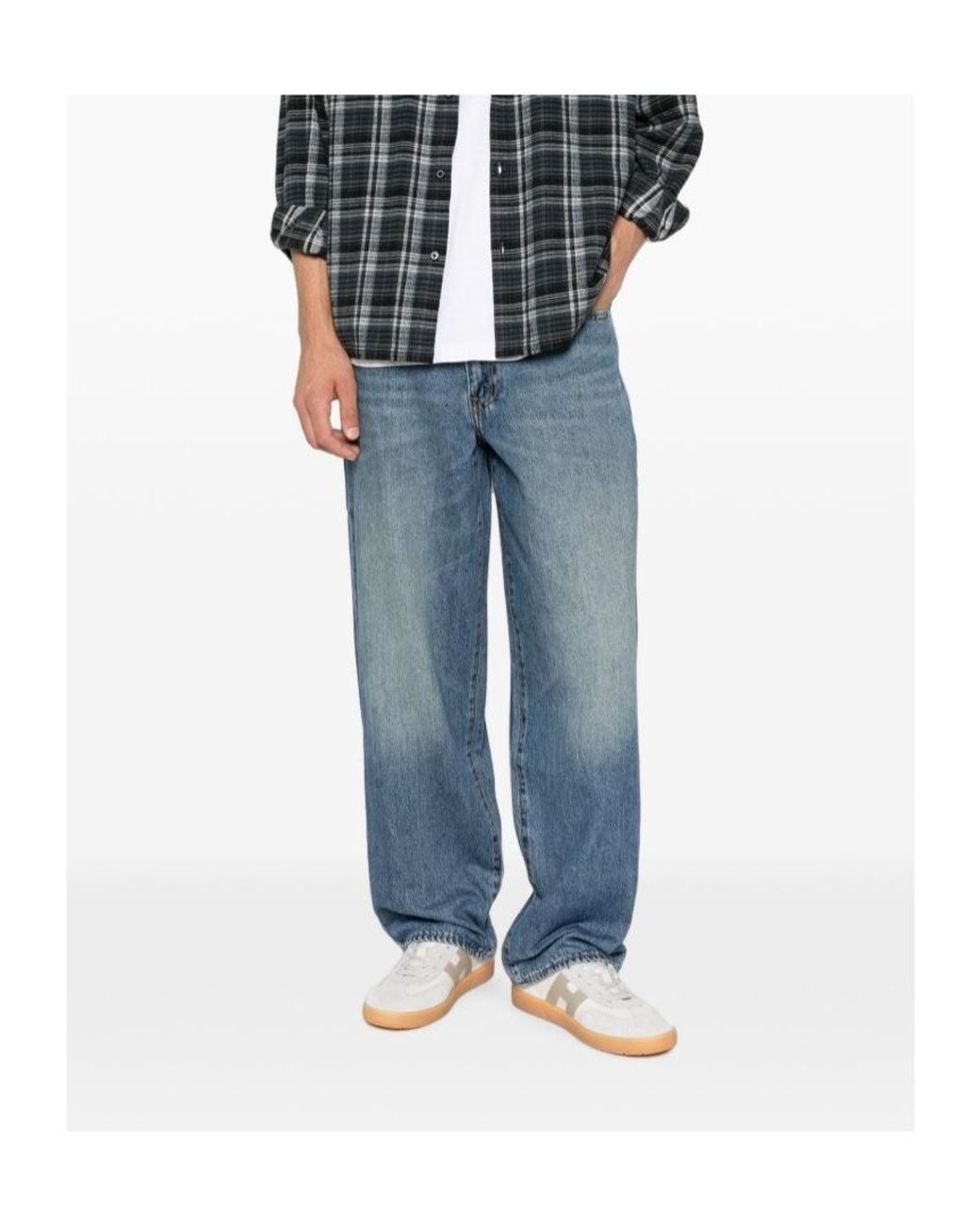 Levi's Blue 578 Baggy Wide-Leg Jeans for men