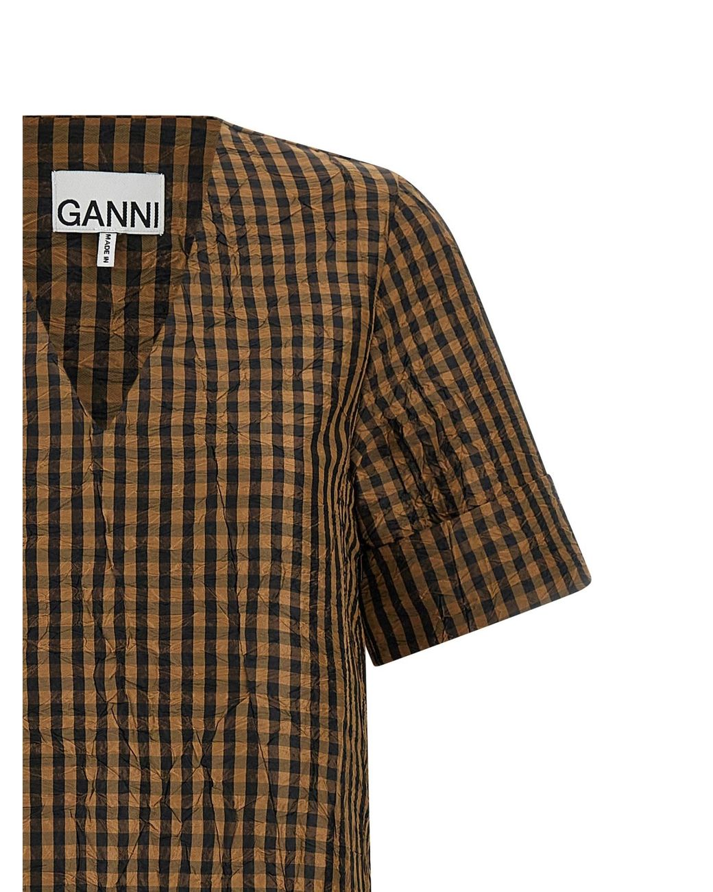 Ganni Brown Midi Dresses