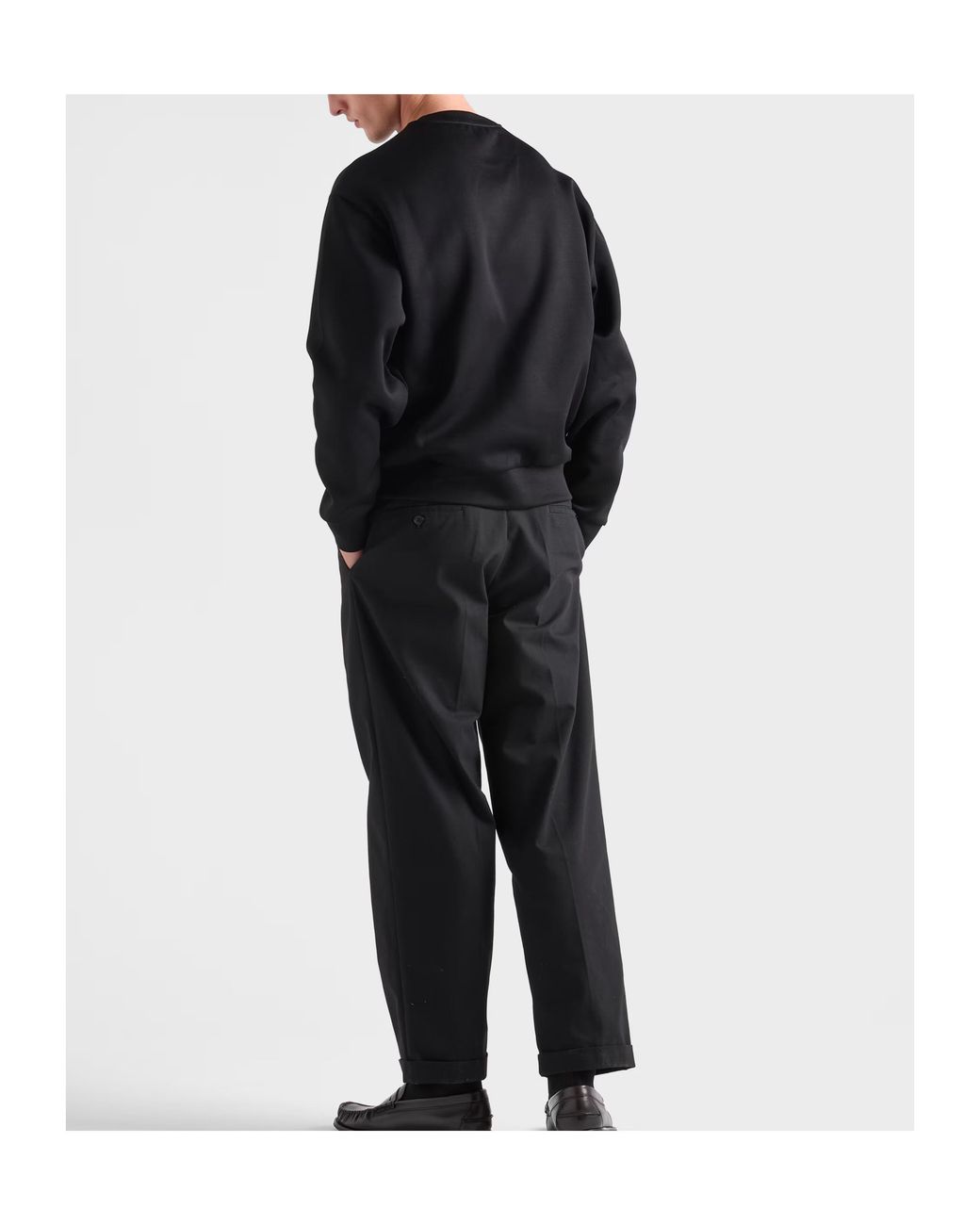 Prada Black Sweat-Shirt En Jersey for men