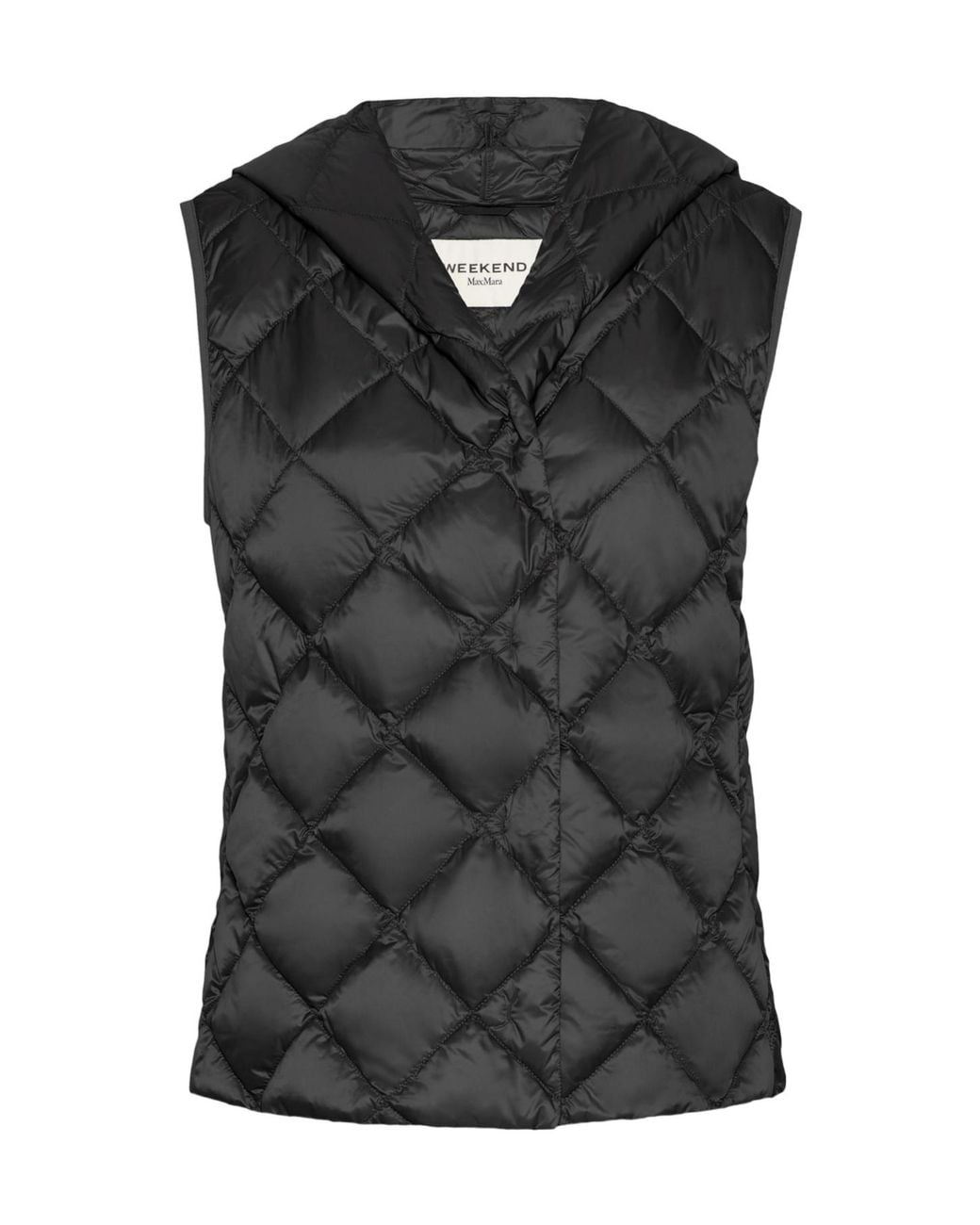 Weekend by Maxmara Black Wkdgiochi Quilted Gilet