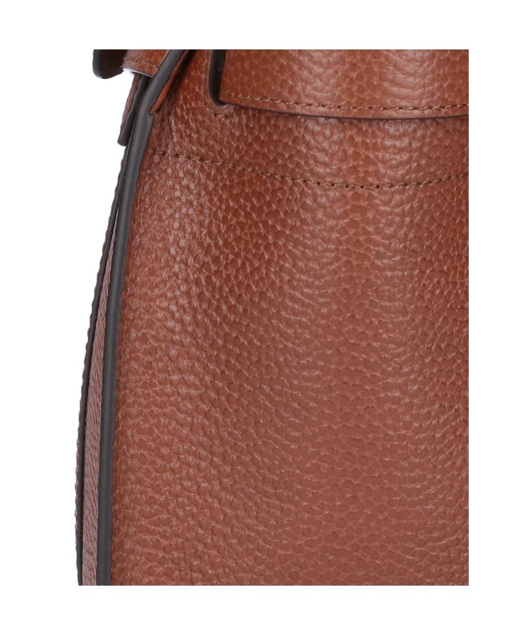 Mulberry Brown Bayswater Logo-Printed Mini Tote Bag