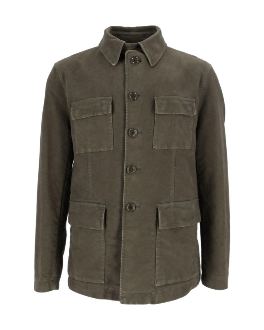 Aspesi Green Ray Multi-Pocket Jacket for men