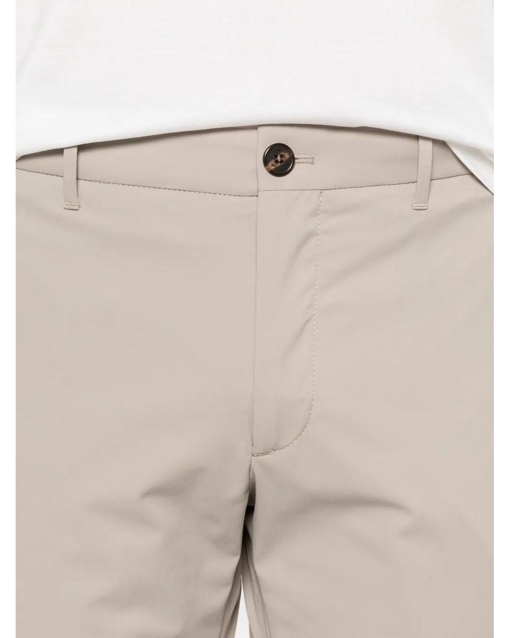 Incotex Natural Buttoned Trousers for men