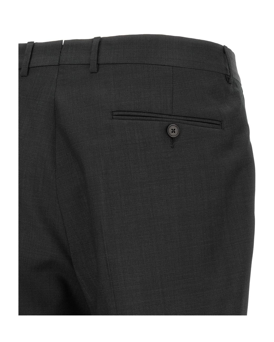 Zegna Black Single-Breasted Two-Piece Tailored Suit for men