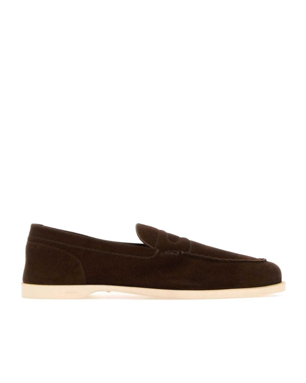 John Lobb Brown Pace Slip-On Loafers for men