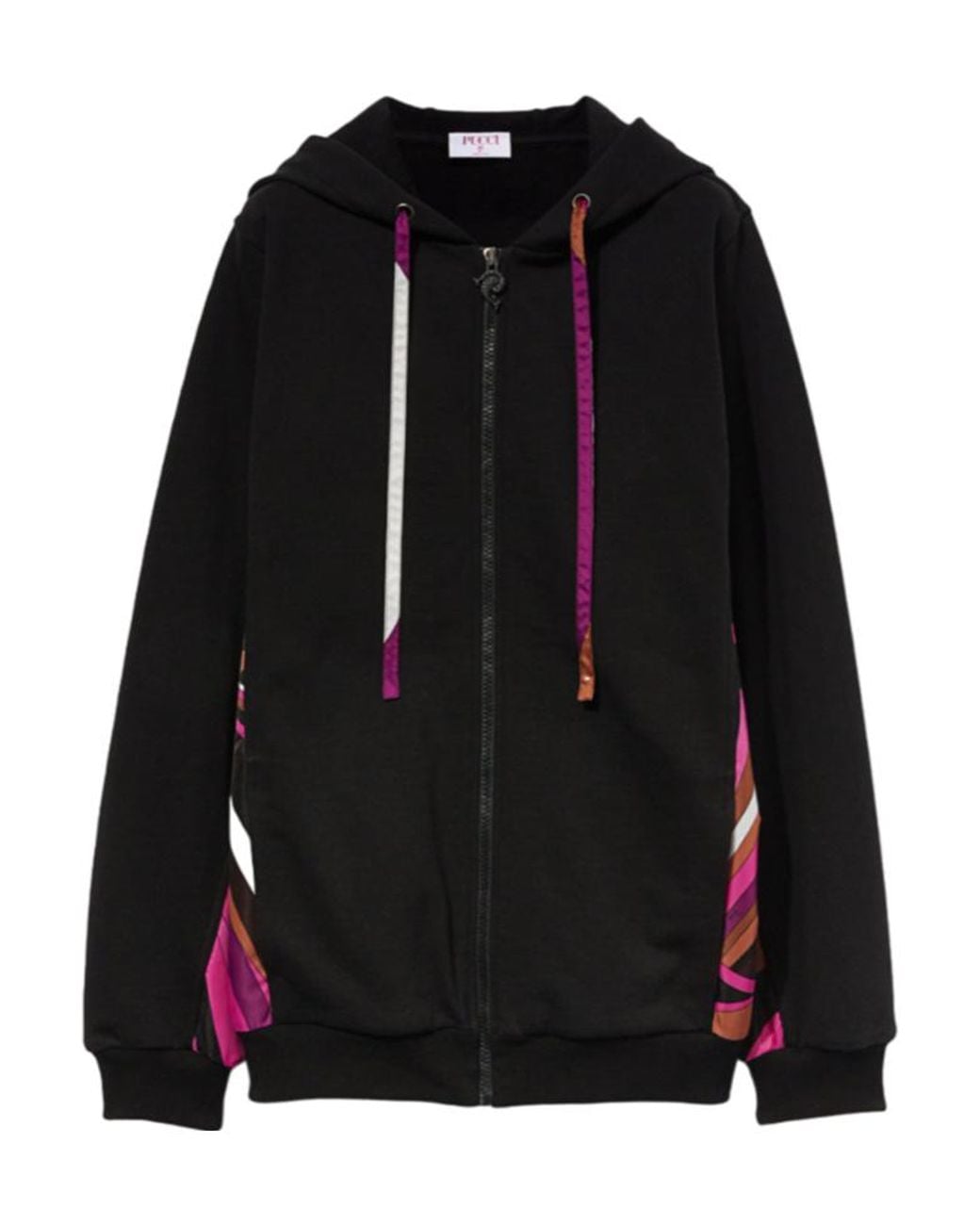 Emilio Pucci Black Iride-Print Hoodie