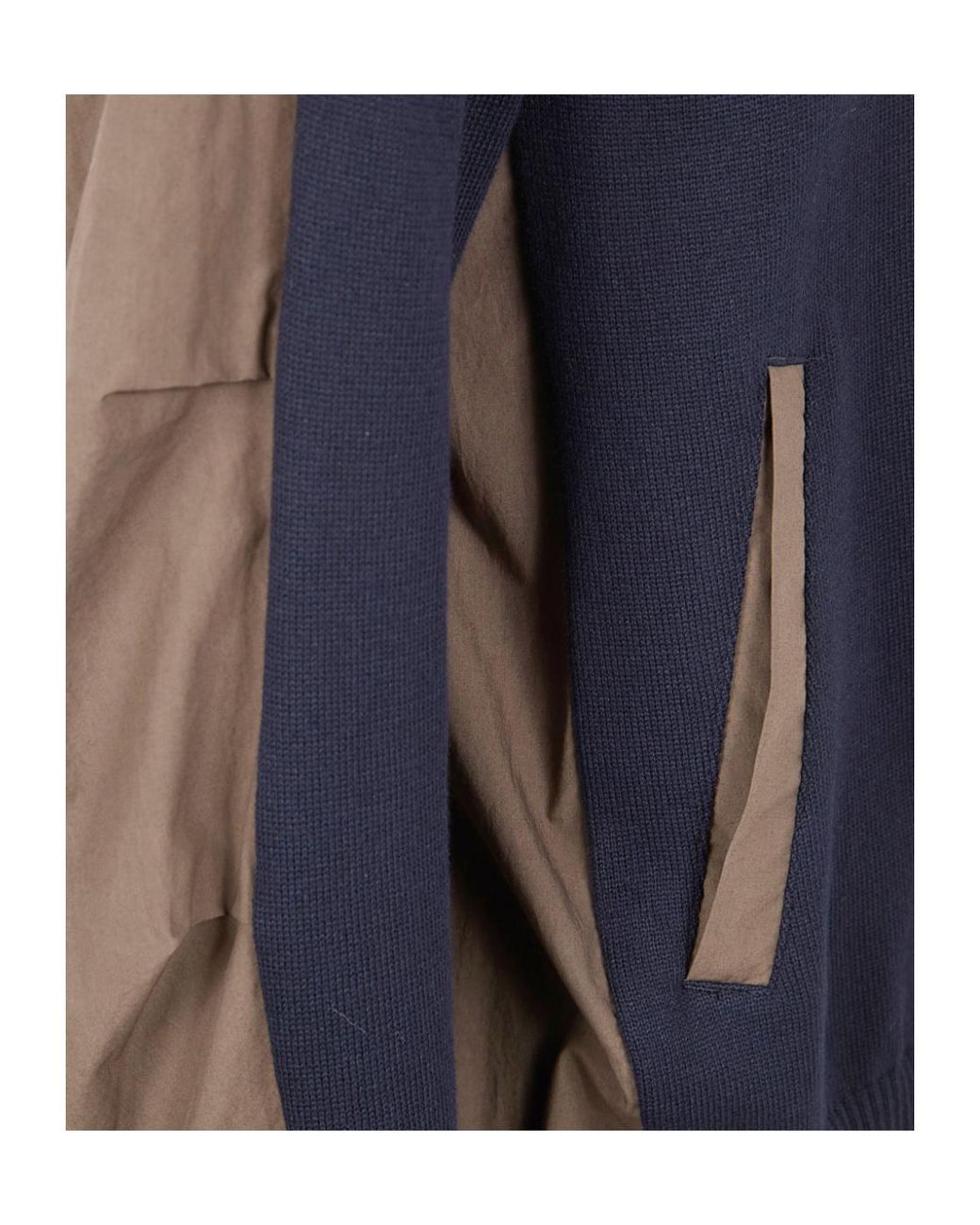 Sacai Blue Pocket Round-Neck T-Shirt for men
