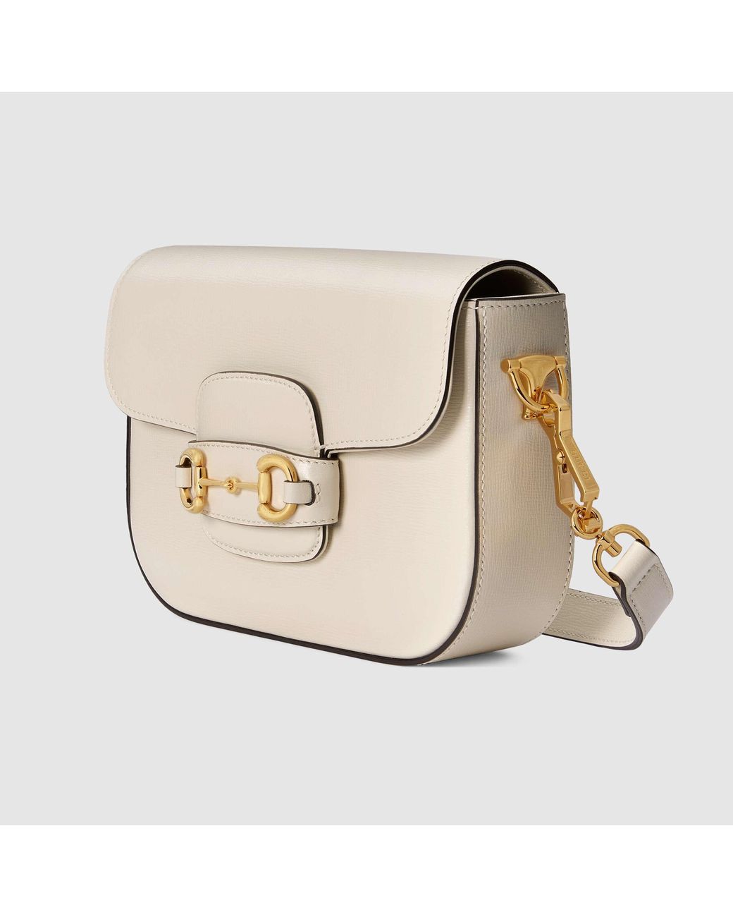 Gucci White Horsebit 1955 Mini Crossbody Bag