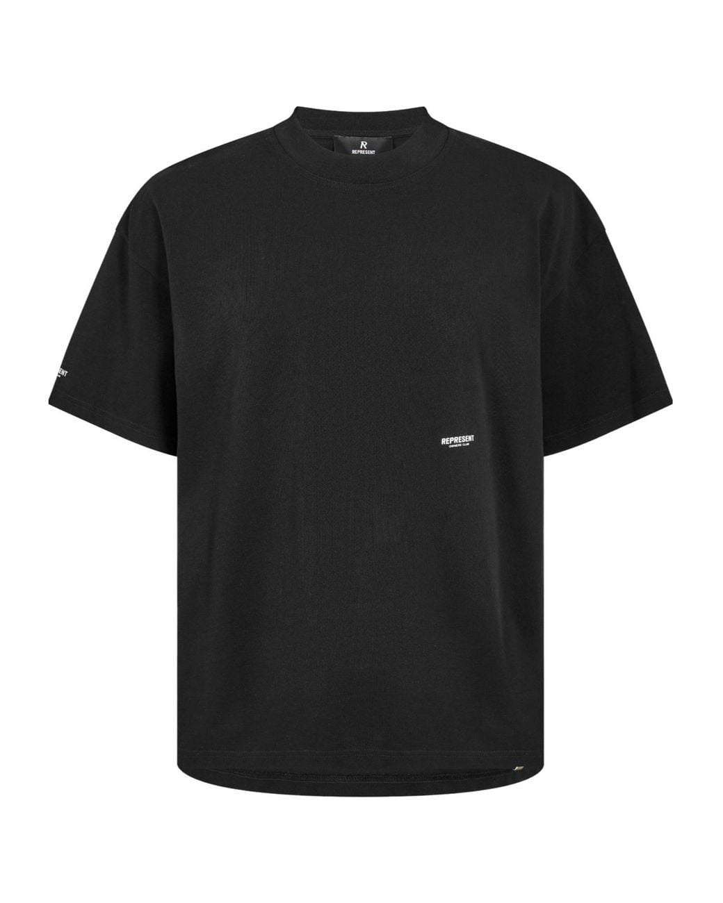 Represent Black Loose Dropshoulder Tshirt for men