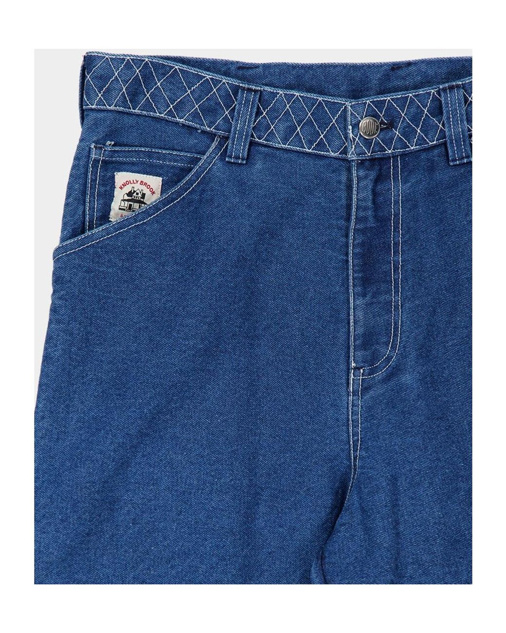 Bode Blue Belt Loop Jeans for men
