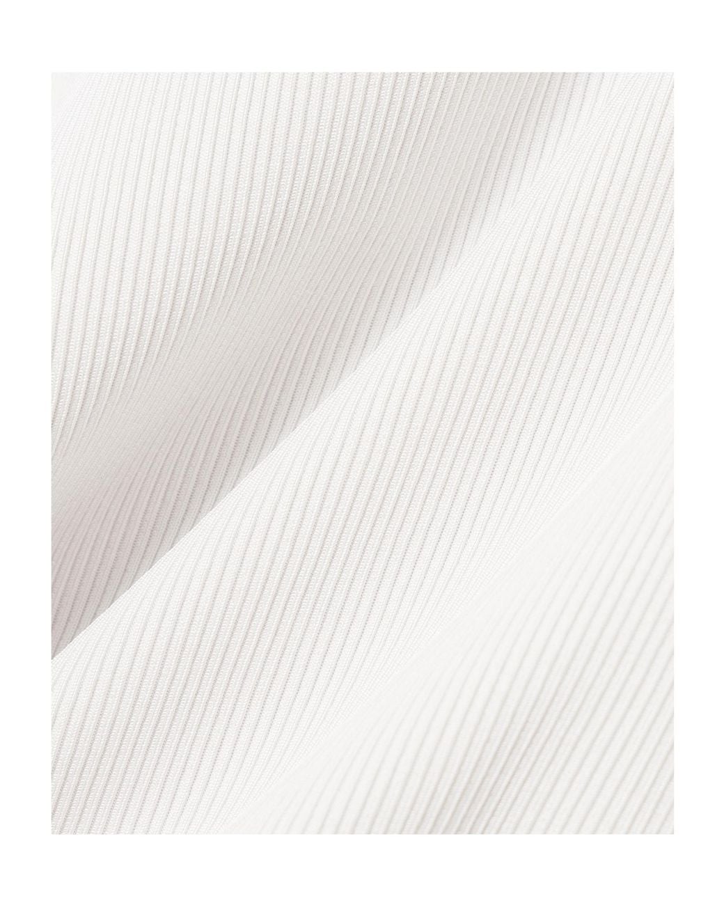 Goldsign White Ribbed Stretch-Jersey Tank