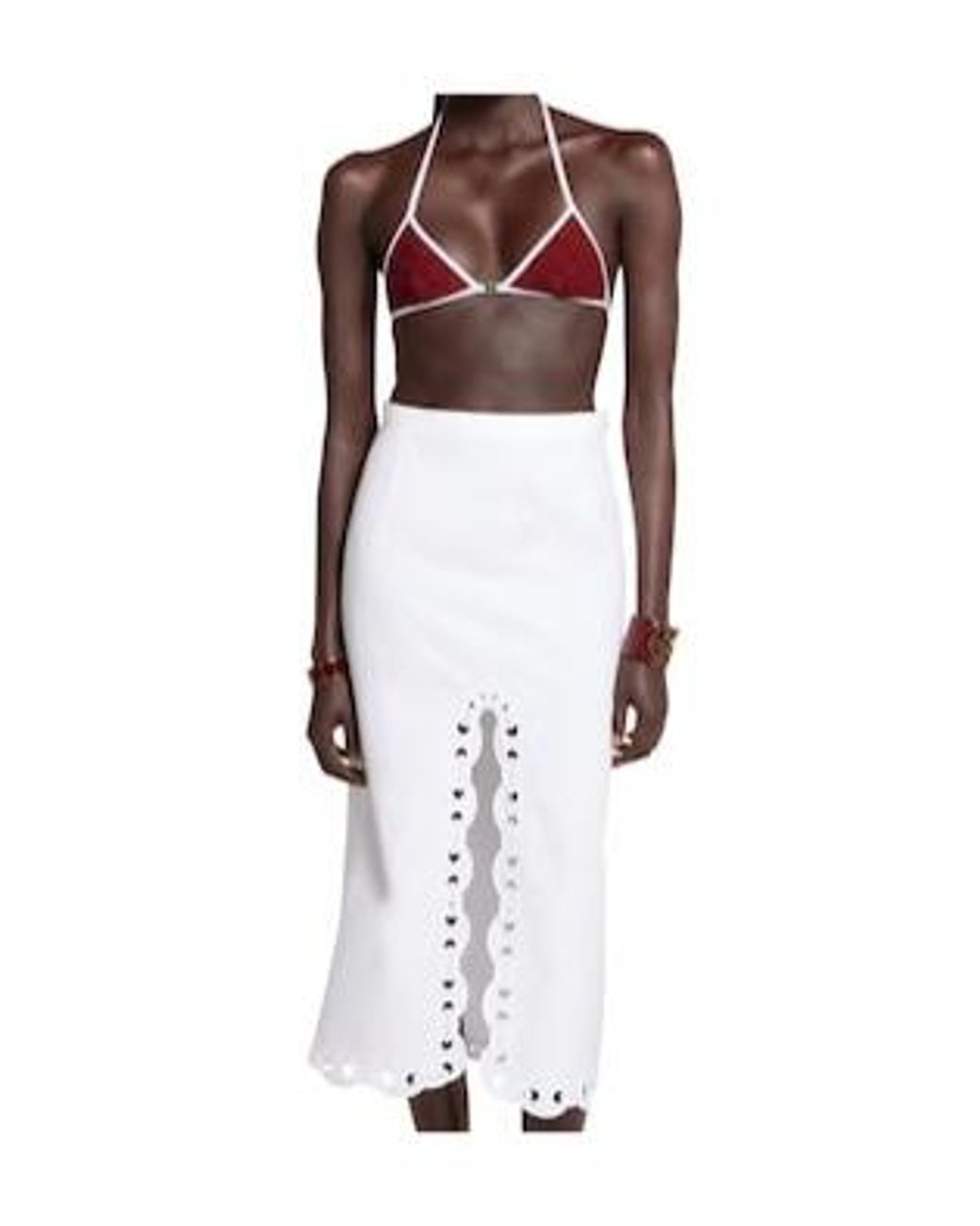 Gucci Red Gg Terrycloth Bikini