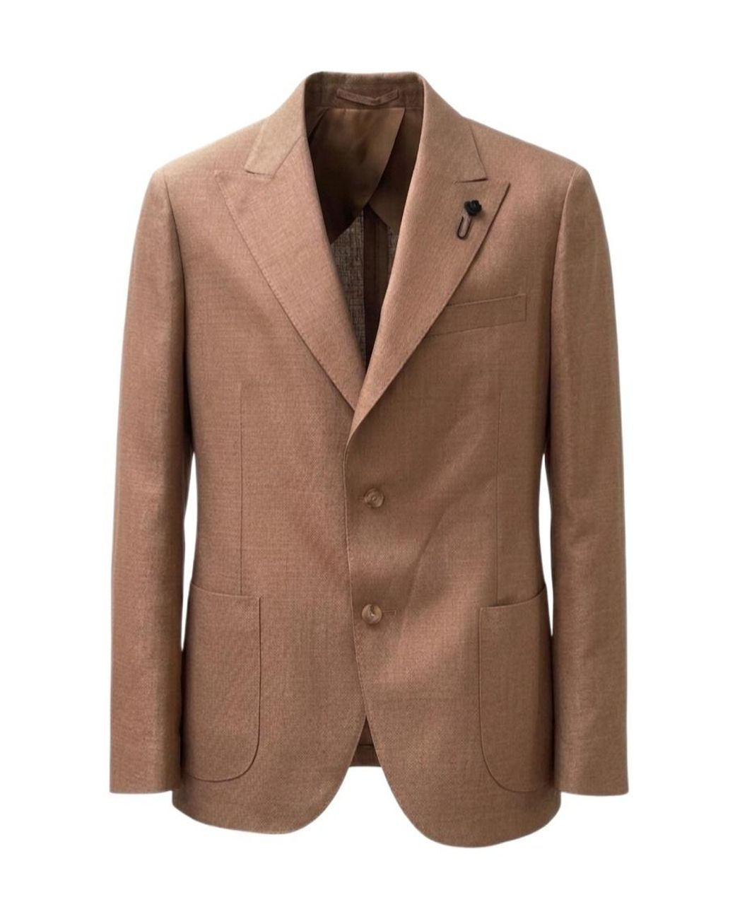 Lardini Brown Long-Sleeved Suit Jacket for men
