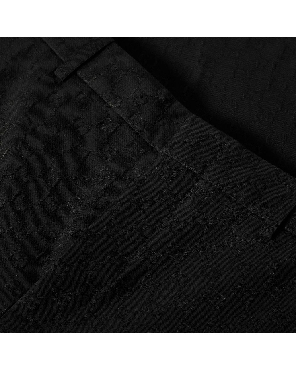 Gucci Black Simple Straight-Leg Pants for men