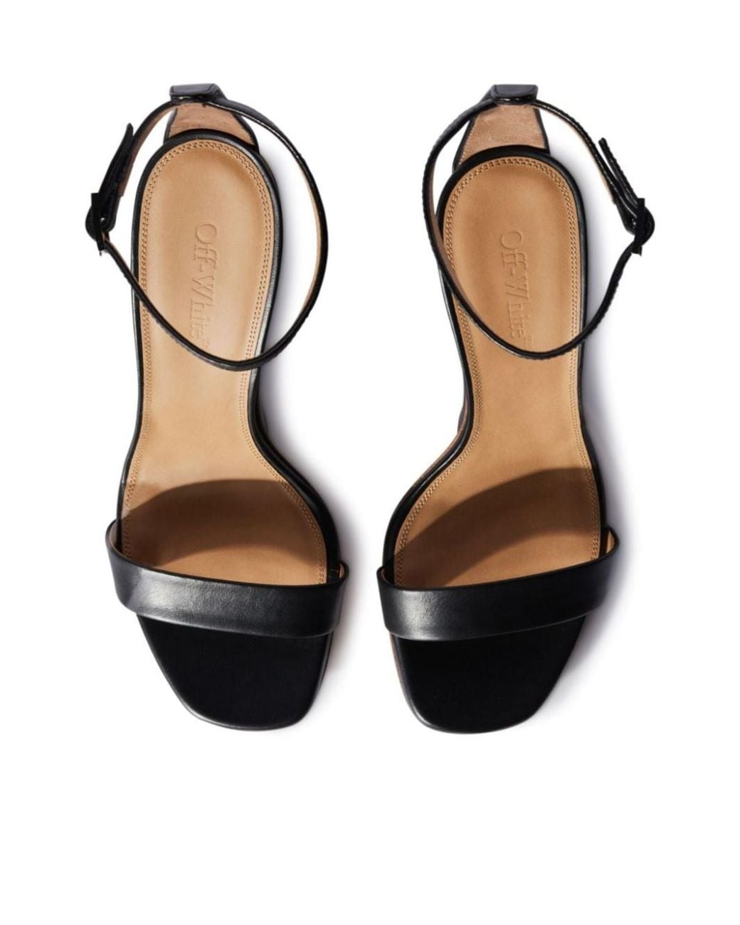 Off-White c/o Virgil Abloh Black Jug Wedge Sandals