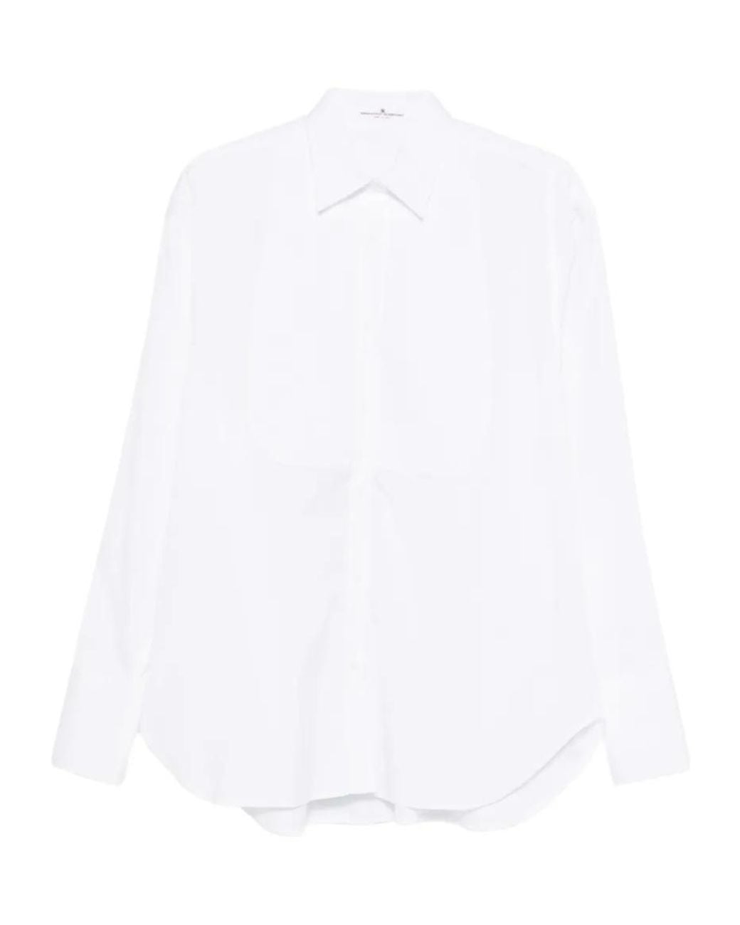 Ermanno Scervino White Pleated Shirt