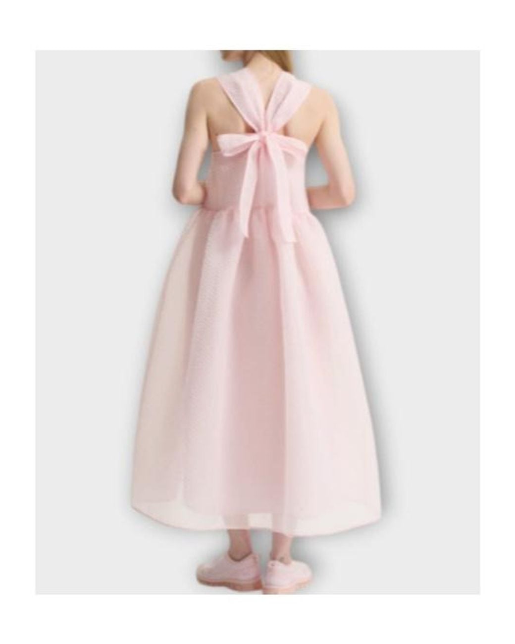 CECILIE BAHNSEN Pink Long Sleeveless Dress