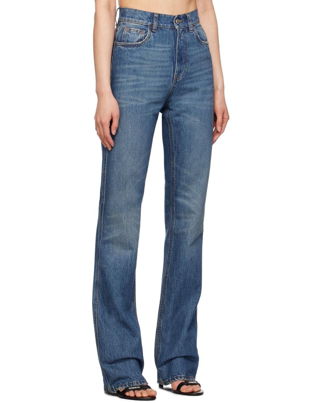 Coperni Blue High-Waisted Slim-Fit Jeans for men