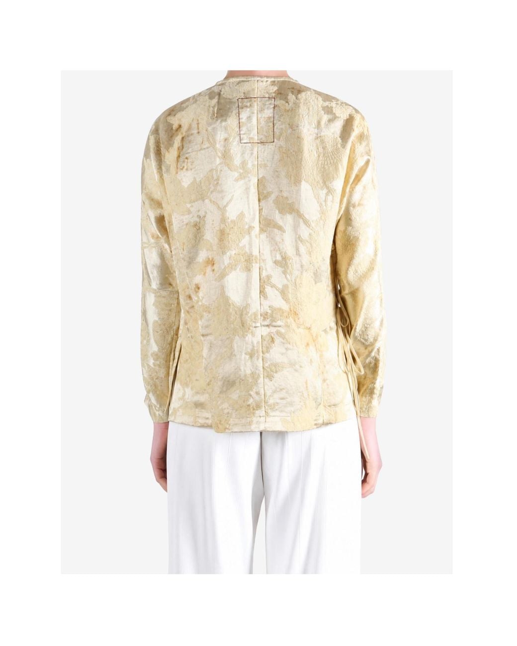 Uma Wang Natural Tie-Front Cover-Up