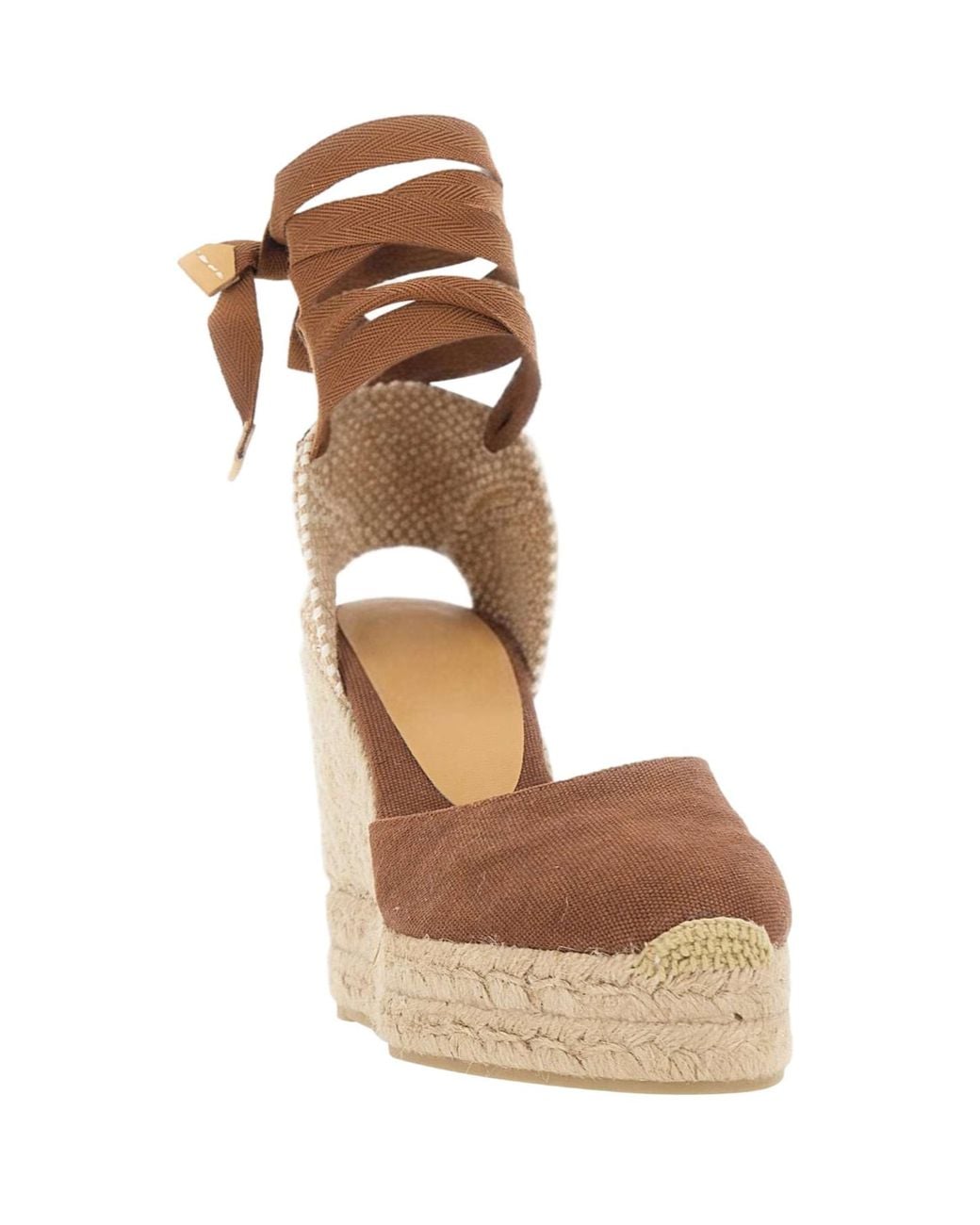 Castaner Natural Castañer Carina Ankle Strap Wedge Espadrilles