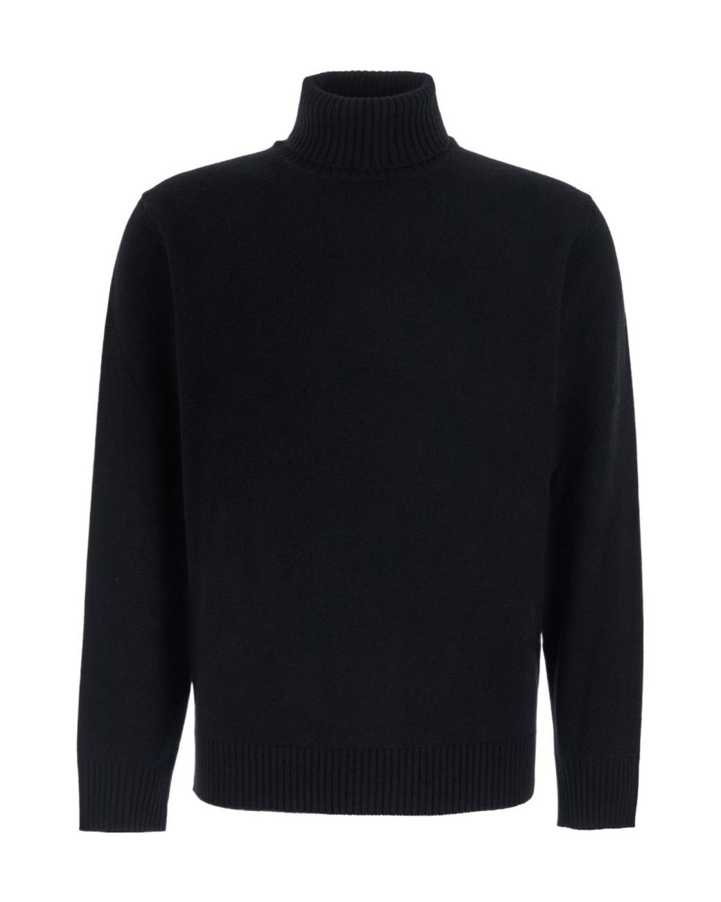 Kangra Cashmere Blue Long-Sleeve High-Neck Top for men