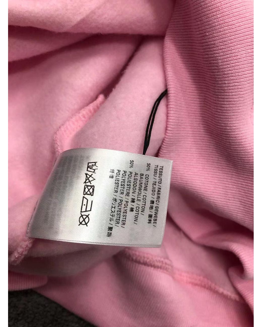 Balenciaga Pink Languages Print Hoodie