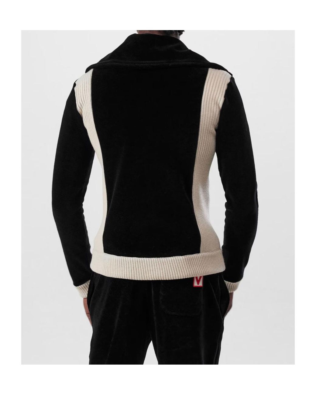 Valentino Black Logo Zip-Up Jacket for men