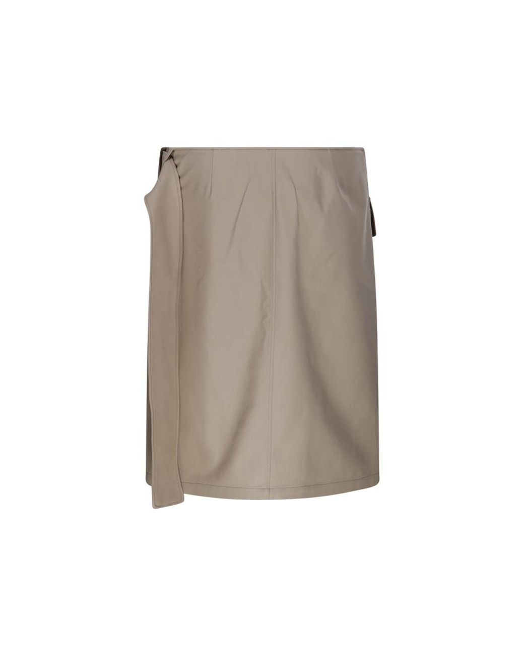 Courreges Brown Courrèges Logo Detailed Buckled Utility Skirt
