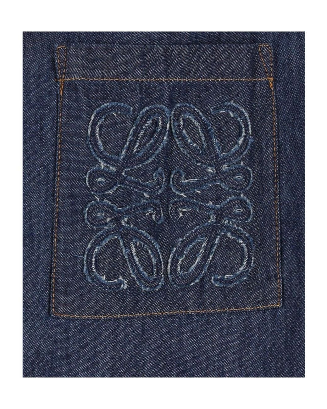Loewe Blue Short Sleeved Shirt for men