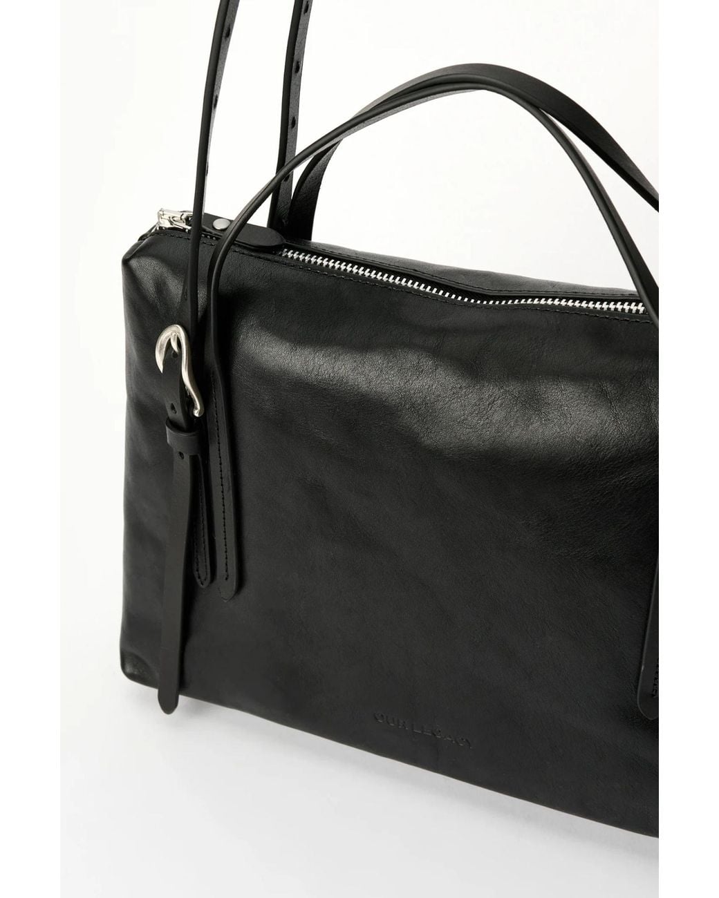 Our Legacy Black Lever Shoulder Bag for men