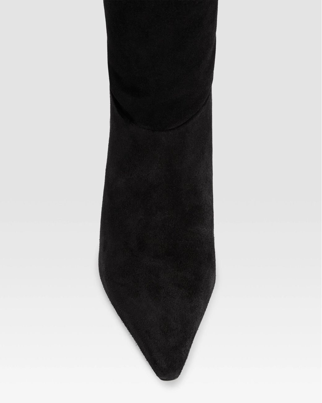 Paris Texas Black Rose Over-The-Knee Heeled Boots