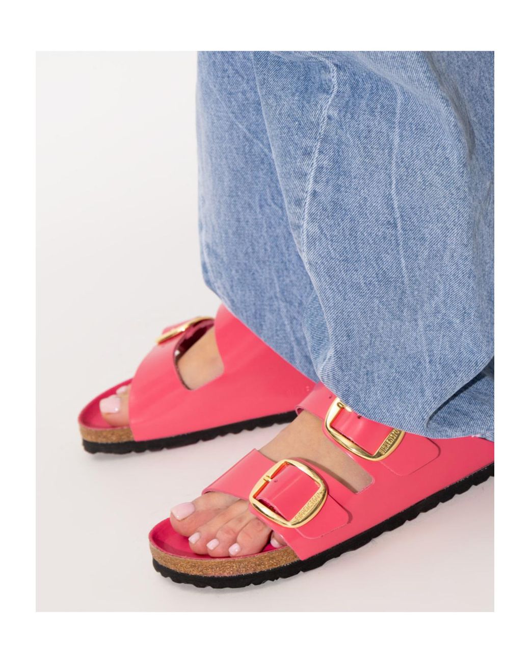 Birkenstock Pink Arizona Big Buckle Sandals